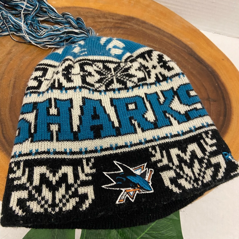Retro Reebok San Jose Sharks Hockey NHL Beanie